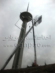 برج نوری اجرا شده در فرودگاه